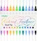 Ohuhu Brush & Fineliner Dual Tips Colored Drawing Pens, 12 Colors Waterproof & Alcohol-proof Calligraphy Brush Micro Pens for Adults, Artists & Beginners Drawing Sketching Bullet Journal Outlining